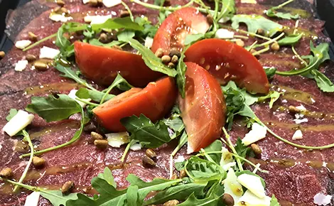 Italiaanse Carpaccio bij Mercurius Catering Assen