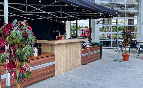 Tafel biertap van steigerhout Image